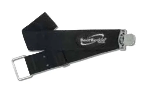 F15437 – IMMI Trolling Motor Tie Down Strap, Hook And Loop Black Polypropylene Single